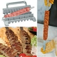 thumbnail image 5 of Shijinpojj Row Kebab Maker Bbq Meat Skewer Machine Kebab Press Maker Reusable Plastic Bbq Skewer Maker Kebab Preparation BBQ Tool, 5 of 9