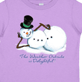 thumbnail image 4 of Inktastic Sassy Snowman The Weather Outside is Delightful Boys or Girls Toddler T-Shirt, 4 of 5