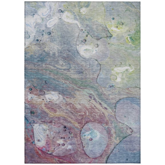 Dalyn Rugs Machine Washable Indoor/Outdoor Chantille Blue 10' x 14' Rug