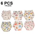 thumbnail image 2 of Paquete de 6 calzoncillos de entrenamiento para ir al baño unisex de algodón reutilizables, transpirables, para niños y niñas pequeños, impermeables, 2 of 4