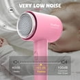 thumbnail image 2 of Feekaa Kids Hair Dryer Portable Mini Blow Dryer with Diffuser Quiet Small Lightweight Pink, 2 of 6