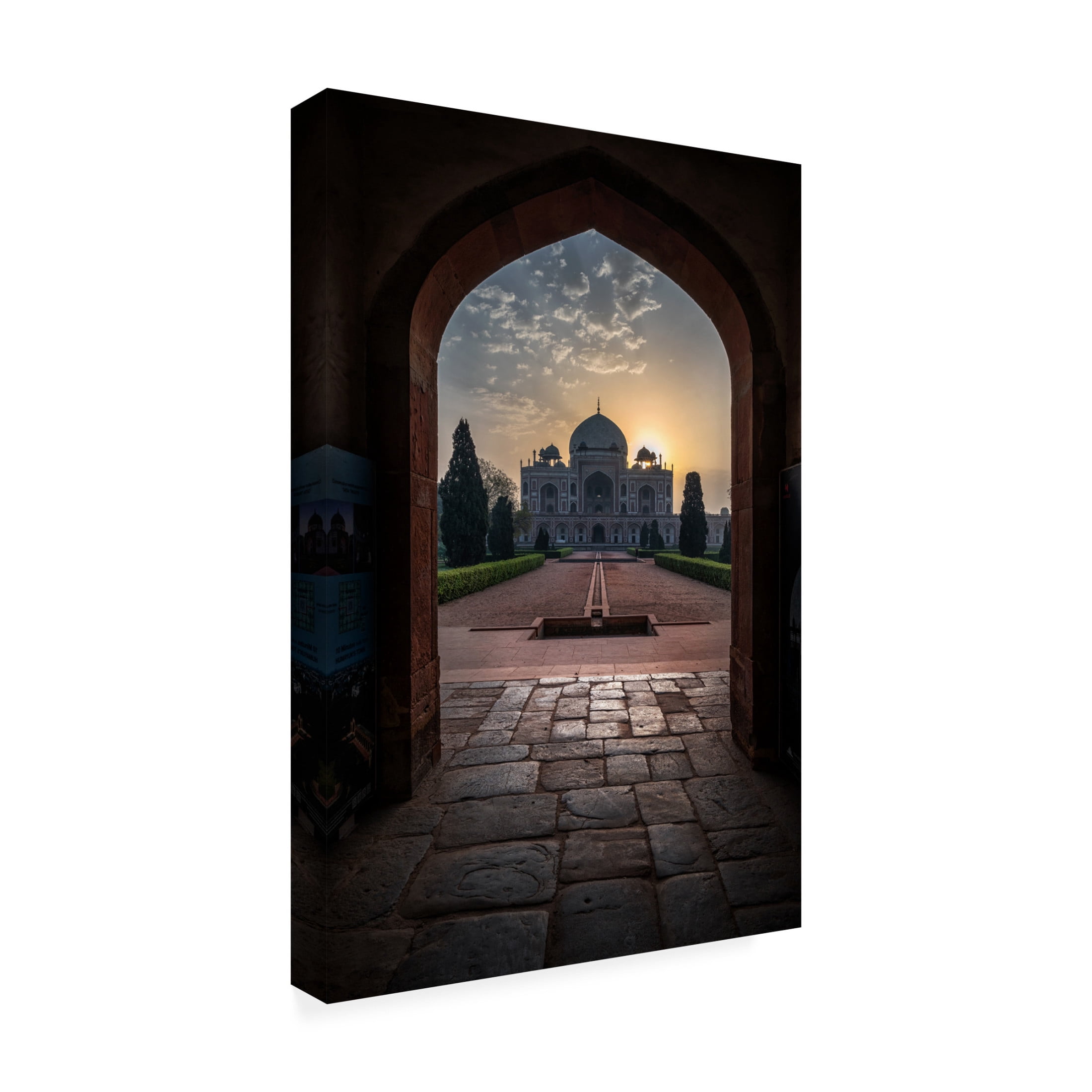 Trademark Fine Art Ramamurthi Palaniraman Humayun tomb - Glowing frame ! Canvas Wall Art