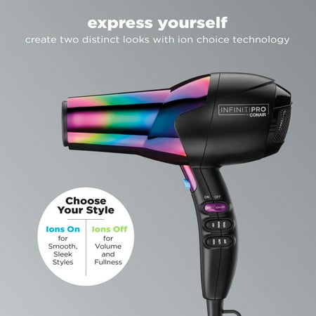 Infiniti Pro by Conair Ceramic Hair Dryer - Rainbow Chrome Finish