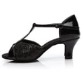 thumbnail image 2 of Chaussures Sandales de Danse pour Femmes Couleur Mode Rumba Valse Bal de Promo Danse de Salon Latin Salsa, 2 of 8