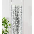 thumbnail image 3 of WARM HOME DESIGNS Pair of 2 Ivory Color Sheer Lace French Door Curtain Panels are 30 Inch Wide by 40 Inches Long. Scalloped Doorway Sidelight Curtains Come with 2 Matching Tie-Backs., 3 of 5