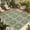 Green, variant on Red Boho Outdoor Rug for Patio/Deck/Porch, Non-Slip Large Area Rug 6 x 9 Ft, Vintage Country Ethnic Abstract Flowers Art Indoor Outdoor Rugs Washable Area Rugs, Reversible Camping Rug Carpet Runner
