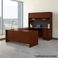 thumbnail image 2 of Bureau en U Series C de 72 Po L avec Huche et Rangement en Acajou, 2 of 7