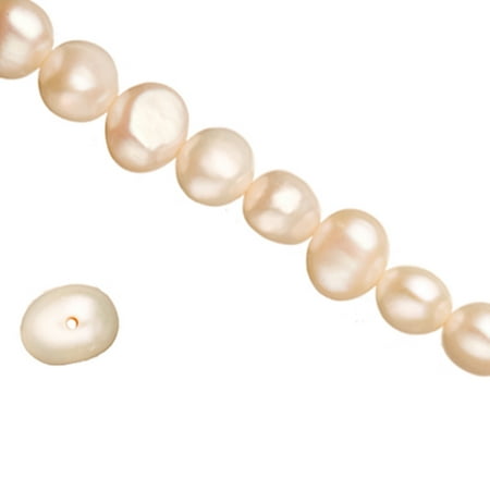 Irregular Potato - 7-8mm Irregular Potato Natural White Freshwater Pearl Beads