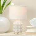thumbnail image 2 of J&D Designs Seltzer Modern Blown Glass & Acrylic Table Lamp in White/Off White, 2 of 4
