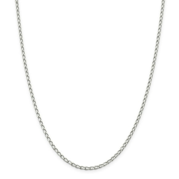 925 Sterling Silver 2.8mm Open Link Chain Anklet
