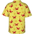 thumbnail image 2 of Romania Flag Mens Hawaiian Shirt Short Sleeve Casual Button Up Tropical Summer Beach Shirt, 2 of 9