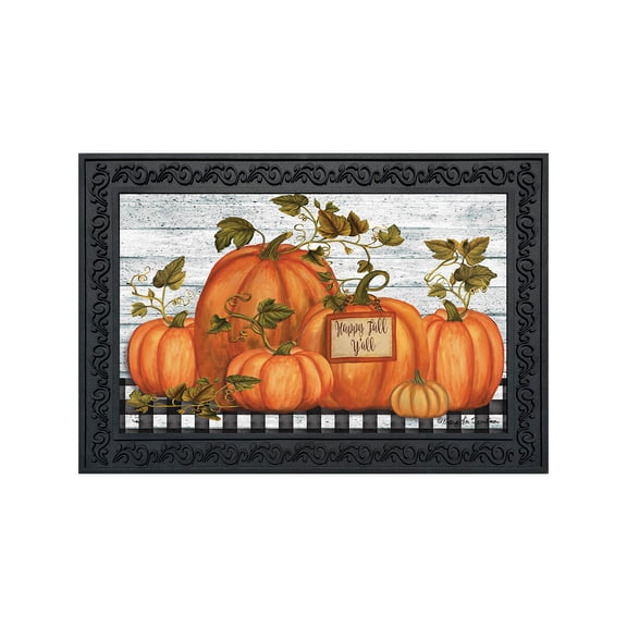 Briarwood Lane Doormat 30x18 Indoor Outdoor Happy Fall Y'all Farmhouse Primitive For Fall Doormat