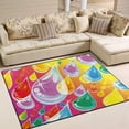 thumbnail image 2 of SKYSONIC Lightweight Soft Area Rugs Varicolored Drop On Rainbow Floor Mat for Kids Playing Room Hardwood Floor Living Room 63x48 inch Nursery Rugs, 2 of 6