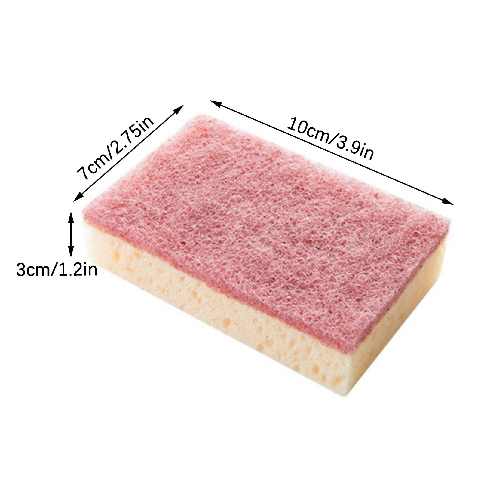 Éponge à Récurer Émeri - Rouleau Nylon Abrasif, Pour Casseroles Et Plats Tenaces, Rouge/vert - 3