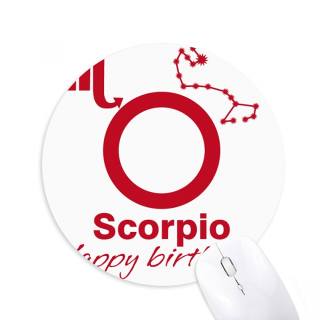 Constellation Fate Birthday Celebration Scorpio Mouse Pad Comfortable Game Office Mat