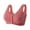 Brown, variant on Gyexs Women's Front Closure Bra Comfortable Thin Soft Wide Strap Tank Top Large Cup Support Wireless Bras for Women, Brown, Size 44