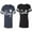 Men Navy / Women Black, variant on Fashion King Queen Matching Couple Cotton Jerseys (Men Navy / Women Purple) (Men XXL / Women XXL)