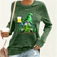 thumbnail image 4 of Craaazy Women's St Patricks Day T-shirts Crewneck Long Sleeve Tops Gifts, 4 of 6