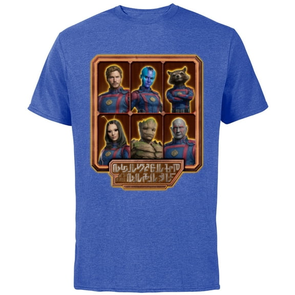 Marvel Guardians of the Galaxy Volume 3 Team Alien Logo - Short Sleeve Cotton T-Shirt for Adults - Customized-Royal Heather