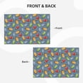 thumbnail image 4 of Rocae Fruit Ice Cream Printed Heat Resistant Place Mats,Classic Hemstitch Cloth Fabric Placemats Imitation Linen Place Mat Table Mats 18x12 inch, 4 of 9