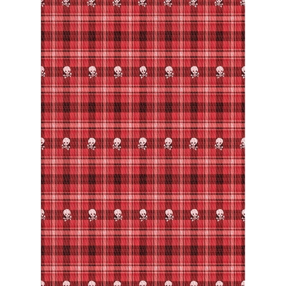 Ahgly Company Machine Washable Indoor Rectangle Transitional Grapefruit Red Area Rugs, 4' x 6'