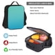 thumbnail image 5 of Easygdp Teal Turquoise Mochila para Niños y Niñas con Set de Caja de Almuerzo y Estuche para Lápices 3 en 1, Mochila Escolar Estampada para Adolescentes, 5 of 7