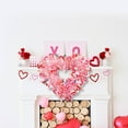 thumbnail image 4 of JHEHF Valentines Day Wreath for Front Door Valentines Heart Shaped Garland Hanging Valentines Day Heart Wreath Decor for Home Birthday Wedding Party Decoration Supplies, 4 of 5