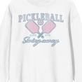 thumbnail image 6 of Pickleball Est. 1976 Swing Away Adult White Crew Neck Sweatshirt-3XL, 6 of 7