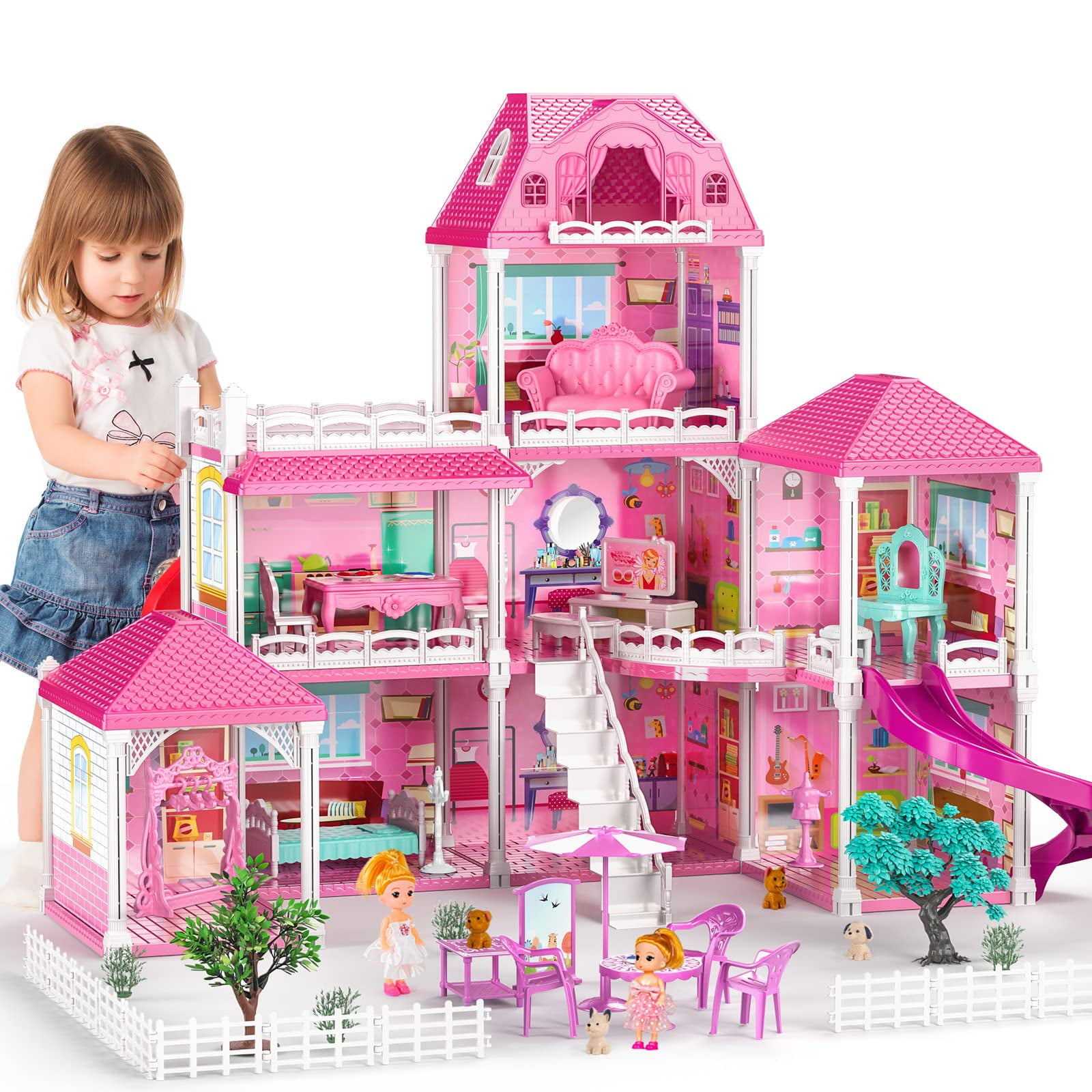 TEMI Doll House Toddler Toys For 3 4 5 6 Years Old For Girls 3 Story temi-doll-house-toddler-toys-for-3-4-5-6-years-old-for-girls-3-story