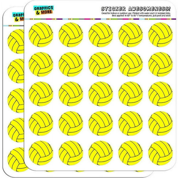 Water Polo Ball 50 1" Planner Calendar Scrapbooking Crafting Stickers