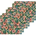 thumbnail image 3 of GZHJMY Blue Pink Flowers Wash Cloth Set of 6, 12 x 12 Inch Cotton Baby Washcloths Absorbent and Super Soft Feel Fingertip Towel Face Towels for Bathroom, Gym, Spa, 3 of 7