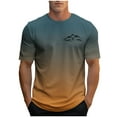 thumbnail image 2 of Tops para hombre, blusas y camisas de cuello redondo y manga corta para hombre, camisetas deportivas informales a la moda con estampado para hombre, blusas de cuello redondo y manga corta, blusas para, 2 of 4