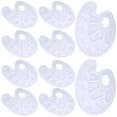 thumbnail image 3 of FRCOLOR 10 Pcs Paint Trays Palette Color Mixing Plate Child 22.5x16.8x1.2cm White, 3 of 8