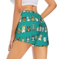 thumbnail image 3 of Fotbe Cartoon Dogs Womens High Waist Running Shorts Athletic Workout Quick Dry Shorts for Women with Pockets Gym Yoga Summer Shorts-Medium, 3 of 9