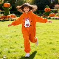 thumbnail image 5 of BOOMNY Halloween Unisex Men Womens Flannel Onesie Pajamas Hallowmas Pumpkin Ghost Graphic Long Sleeve Hooded Pjs Jumpsuit Cozy Warm Loungewear Homewear, 5 of 6