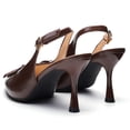 thumbnail image 5 of Women's Pointed Toe Slingback Heels Bowknot Kitten Heel Pumps Classic Slip-on Dress Shoes for Office Party Wedding, 5 of 6