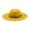 Yellow, variant on Beach Hats for Women Unisex Wide Brim Studded Belt Wool Cowboy Hat Winter Warm White One Size