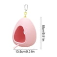 thumbnail image 3 of Bird Nest Adorable Egg-Shaped - Washable Parakeet Cage Accessories - Durable Small Bird Hammock Hut with Warm Hideout for Lovebirds, Canaries, Budgies Pink, 3 of 6