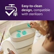 Philips Avent Soothie Baby Pacifiers - 100% Silicone Pacifiers For Babies 0-3 Months, One-Piece Design, Bpa-Free, Extra Durable, Green, 4 Pack, Model SCF190/41