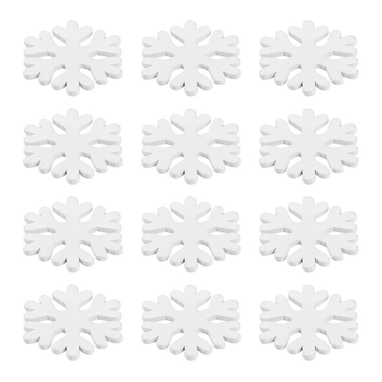  BESTOYARD 100 Pcs Christmas Snowflakes Xmas Crafts