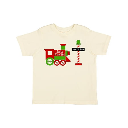 

Inktastic Christmas Santa Express Train to the North Pole Gift Toddler Boy or Toddler Girl T-Shirt