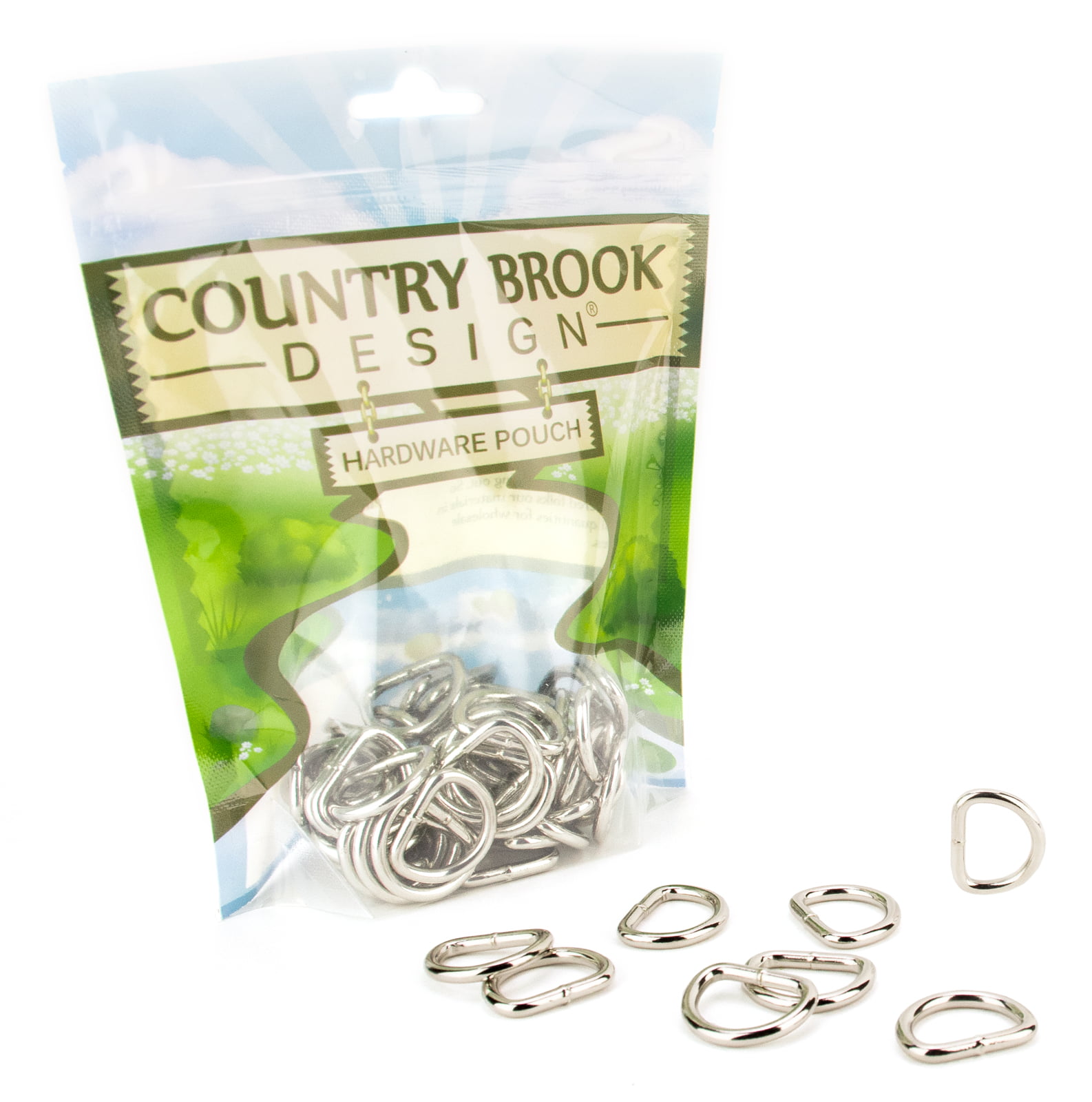Country Brook Design® 1 Inch Black Powder Coated Welded Heavy O-Rings 25 