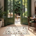 thumbnail image 2 of ATHOPE 2x3 Small Area Rugs for Entryway, Non Slip Low Pile Animal Cat Floral Washable Rug, Medallion Carpet for Front Door Kitchen Bathroom, Beige, 2 of 7