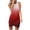 Red, variant on VSSSJ Womens Casual Gradient Printed Sleeveless Tank Ruched Bodycon Dresses Round Neck Irregular Hem Summer Mini T Shirt Dress
