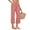 Pink, variant on Blmnix Pants Women Beach Pants Cotton Linen Palazzo Jeans High Waisted Straight Leg Yellow Baggy 7/8th Gym Pants Women,XL