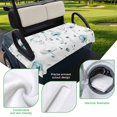 thumbnail image 5 of Golf Cart Seat Covers for 2 Seater,Turquoise Flowers Microfiber Cart Seat Towel Blanket,Farmhouse Spring Botanical Floral Absorbent Breathable Non Slip Bench Seats Protector for Golf Course 51"x31", 5 of 9