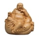 thumbnail image 3 of Estatua de Buda Escultura Tallada a Mano de Madera para Decoración de Sala de Estar de Mesa, 3 of 9