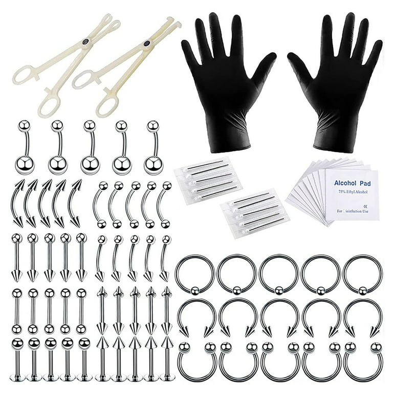 6pcs/set Fashion Stainless Steel Minimalist DIY Tool For Women For DIY  Jewelry Making Stainless Steel Popular Piercing Body Jewelry Gift For Women  & Men