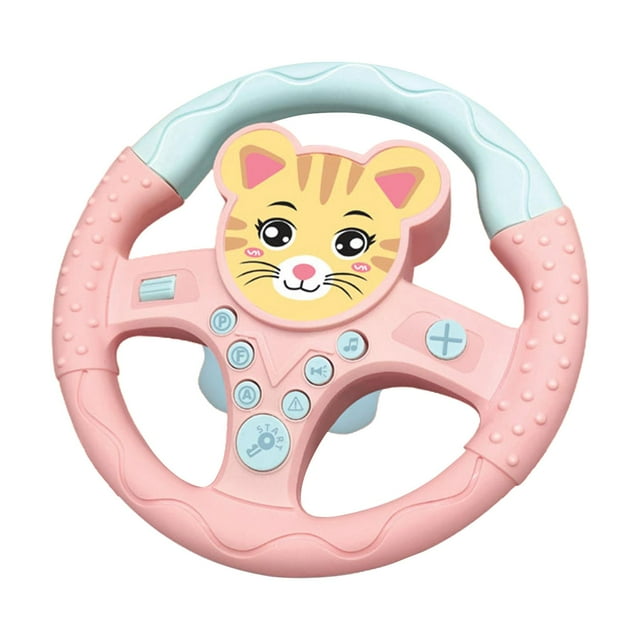 Volante de conducción de carreras para juguetes para , juegos para Efectos de sonido Juego de conducción de simulación para de 3 años Gato Sunnimix Juguetes del volante