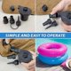 thumbnail image 3 of Electric Air Pump, 220V AC/150W 50/60Hz Portable Fast Inflation AC Inflation Deflation Pump with 3 Nozzle Pump for Mattress Inflatable Paddy Pool Beac, 3 of 5